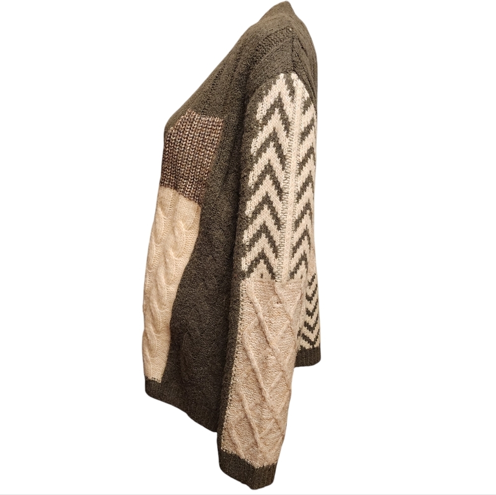 Industry Republic Oversized Button Up V-neck Cardigan Sweater M - Picture 3 of 12